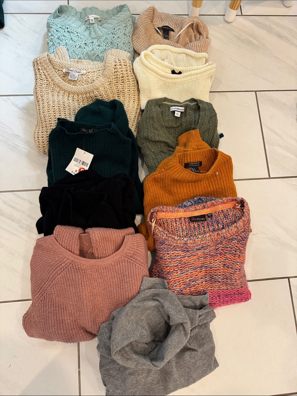 Assorted Women’s Sweater - Pink, Gray, Cream, Green, Orange & More
